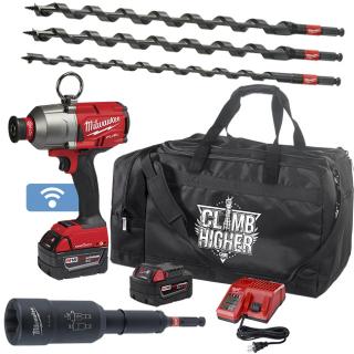 Milwaukee Deluxe Lineman Utility Kit with 7/16 Inch Hex Utility High Torque Impact Wrench